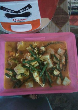 Foto resep Gulai tahu kacang panjang + telor