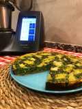 Quiche saludable de bacalao y espinacas con MyCook Touch