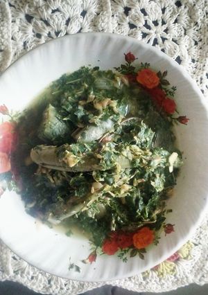 Foto resep Gulai daun singkong tumbuk