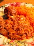 Amondigas cocoritas y arroz encebollado