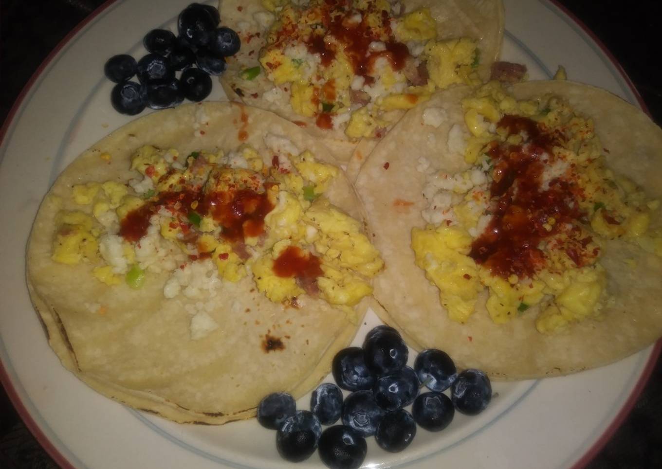 Anita's Tortillas & Eggs With Hot Sauce🌶