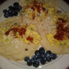 A picture of Anita's Tortillas & Eggs With Hot Sauce🌶.