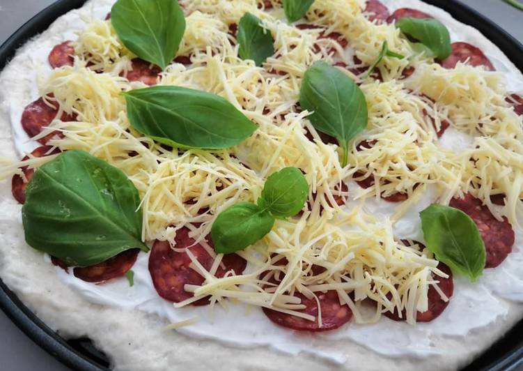Glutén- és tejmentes pizza recept foto