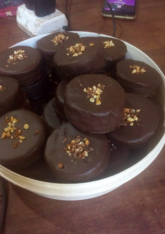 Una foto de Alfajores de chocolate
