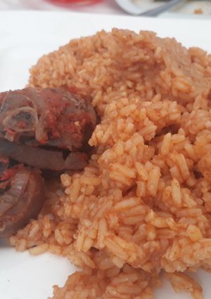 A picture of Jollof rice.