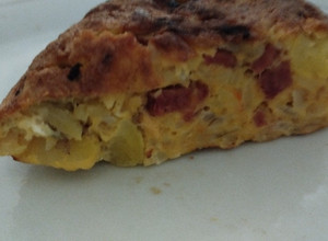 Una foto de Delicia de mamá torta con papas