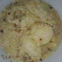 A picture of Rasgulla kheer.