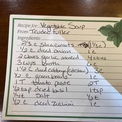 A picture of Vegetable Soup.
