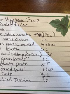 A picture of Vegetable Soup.