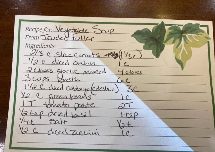 Recipe of Award-winning Vegetable Soup