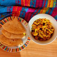 A picture of Gobhi ki sabji (cauliflower).