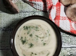 صورة لوصفة شوربة الفطر