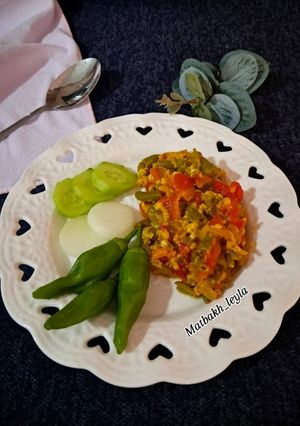 عکسی از دستور املت لوبیا سبز رودبارى