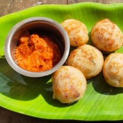 A picture of Vegetable instant kuzhi paniyram.