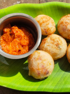 A picture of Vegetable instant kuzhi paniyram.