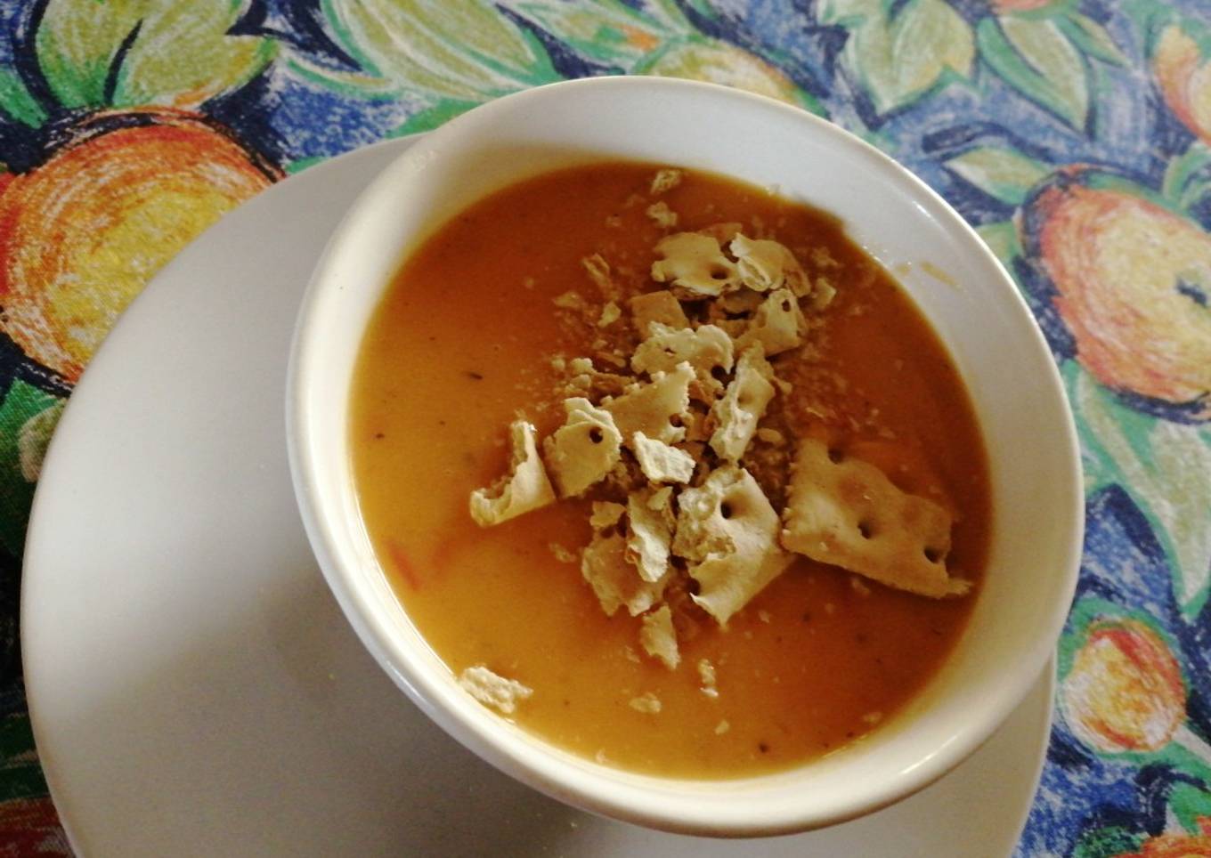 Crema de calabaza con coco