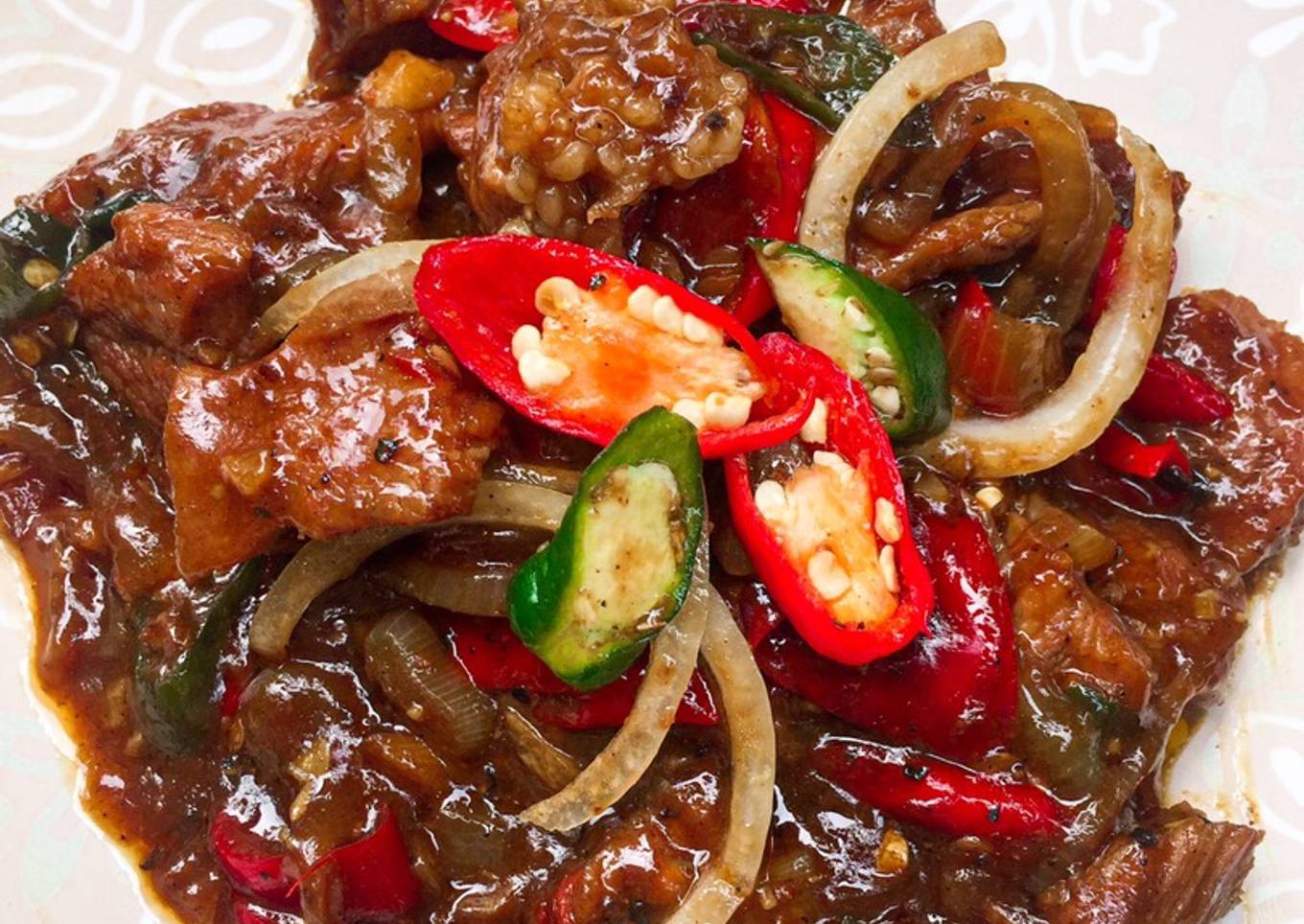 Daging Sapi Lada Hitam Sederhana