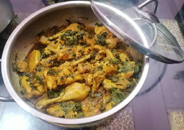 Chicken Maat/Chicken with Amaranthus Leaves