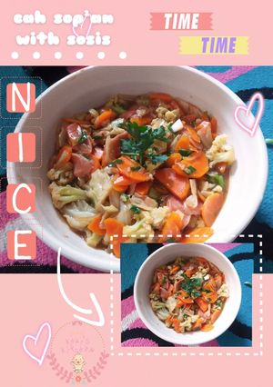 Foto resep Cah sayur sop²an dan sosis