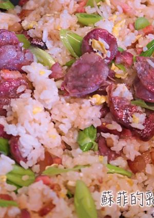 『臘味蒜香炒飯』美味的一鍋到底清冰箱料理 的食譜成品照片