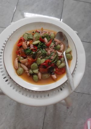 Foto resep Cumi oseng pete