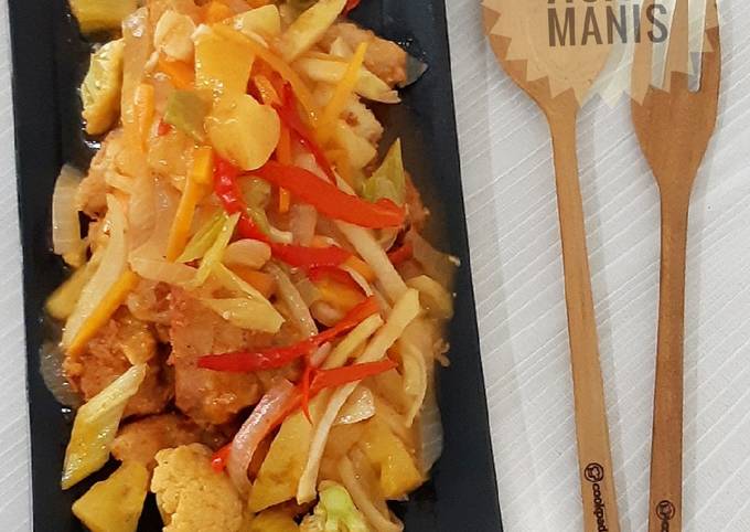 Bagaimana Menyiapkan Ayam Asam Manis, Enak Banget