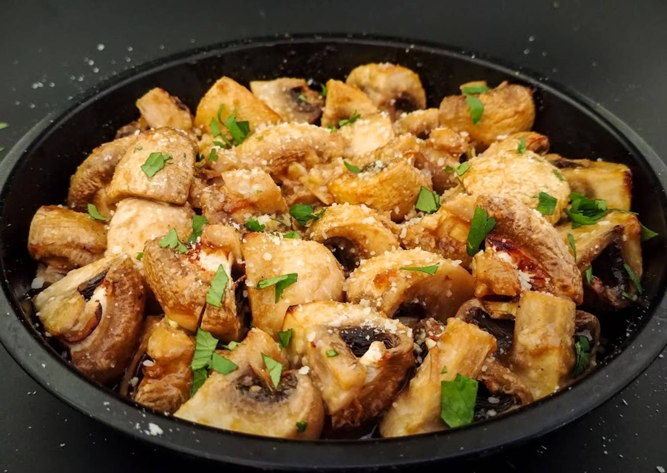 Parmesan BBQ Mushrooms