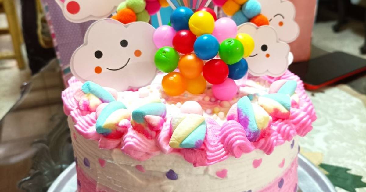 Resep Cake Ultah Rainbow Oven oleh Vera Meilani Cookpad