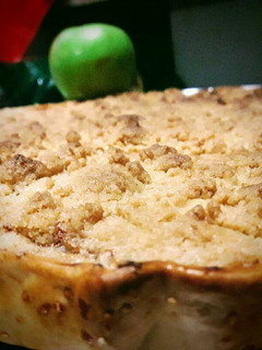 Una foto de Tarta de manzana con crumble