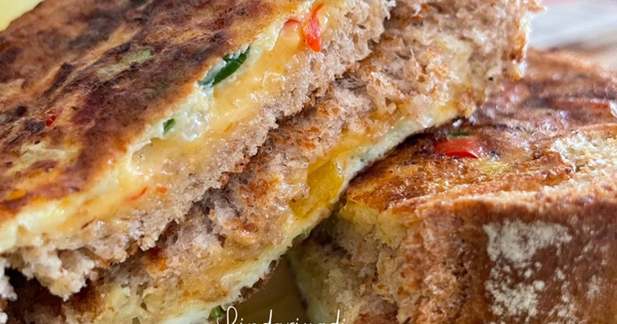 Resep Sandwich Keju Telor  Dadar  oleh Linda Riyadi Cookpad