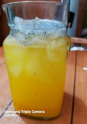 Foto resep Es nutrisari jeruk