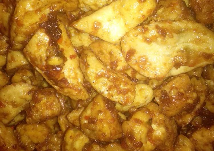 Otak2 Tempe tumis pedas