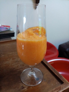 Una foto de Licuado de naranja y zanahoria