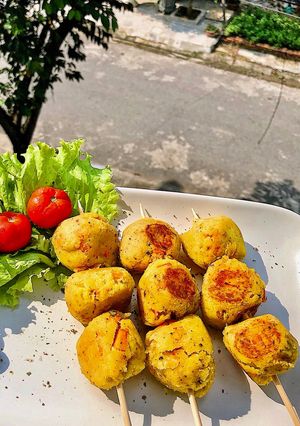 Hình của món Khoai lang viên cà rốt healthy.