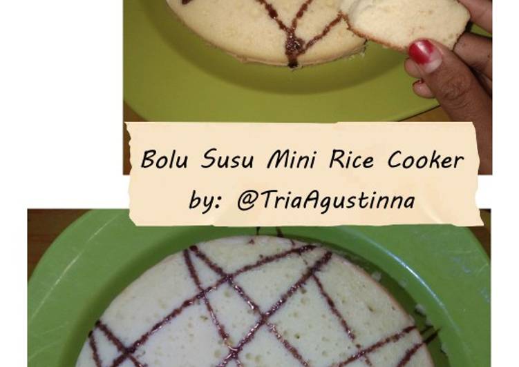 Bolu susu mini rice cooker