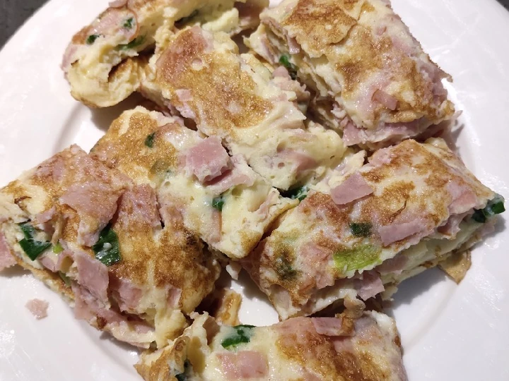 Easy Steps Make Recipes Ham and Eggs the Delicious Delicious.