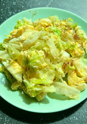 รูปของ วุ้นเส้น กะหล่ำปลี ไข่ไก่ ผัดน้ำ เพื่อสุขภาพ