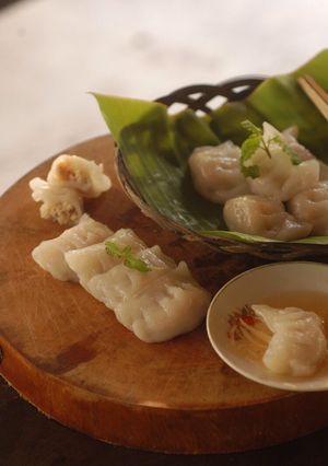 Hình của món Sủi cảo hấp.