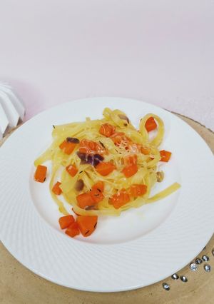Une photo de Tagliatelles de petits légumes