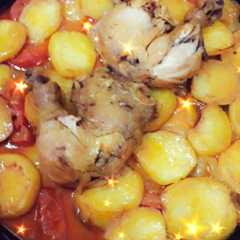 بطاطا روطي مع الدجاج 🍲🥩🍗🥔-レシピのメイン写真