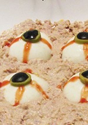 Foto principal de Ojos sangrientos de huevo para Halloween