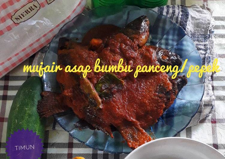 Cara mudah Menyiapkan Ikan mujair asap bumbu lengkap, Lezat Sekali