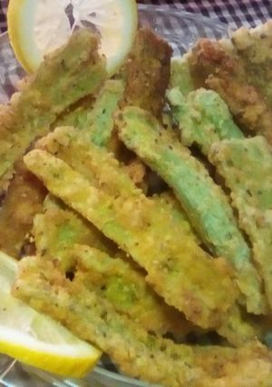 Una foto de Pencas de acelga fritas