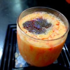 A picture of Mango Roohafza Lassi.
