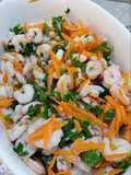Insalatona di gamberi,carote e prezzemolo #cookpadchallenge