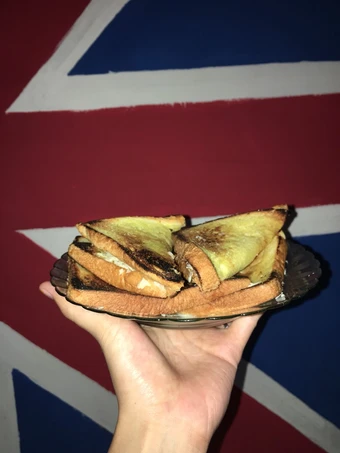 Cara Mudah Membikin Resep Roti panggang teflon yang  Bikin Ketagihan Anti Ribet, Lezat