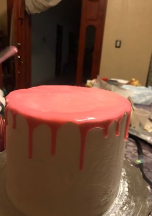 Una foto de Ganache de chocolate blanco