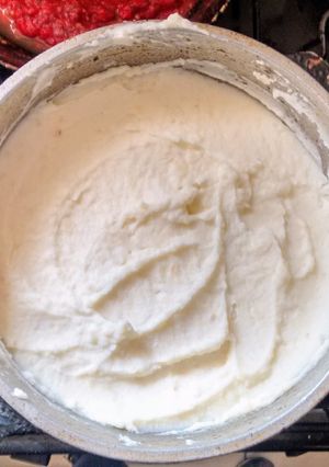 Una foto de Puré cremoso