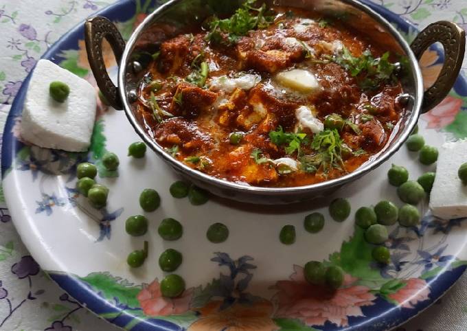 Easiest Way to Make Homemade Paneer mutter butter masala (dhaba style)