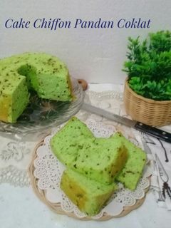 Foto resep Cake Chiffon Pandan Coklat